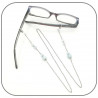 Embout de lunettes acier inoxydable pour cordon chaîne fil