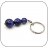 Porte clés Pierre naturelle Lapis Lazuli 10/12/14mm