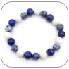 Bracelet Chakra 3ème Oeil Lapis Lazuli, Sodalite, Howlite
