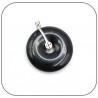 Pendentif Argent 925 Croix Celtique Donut Pierre naturelle 30mm