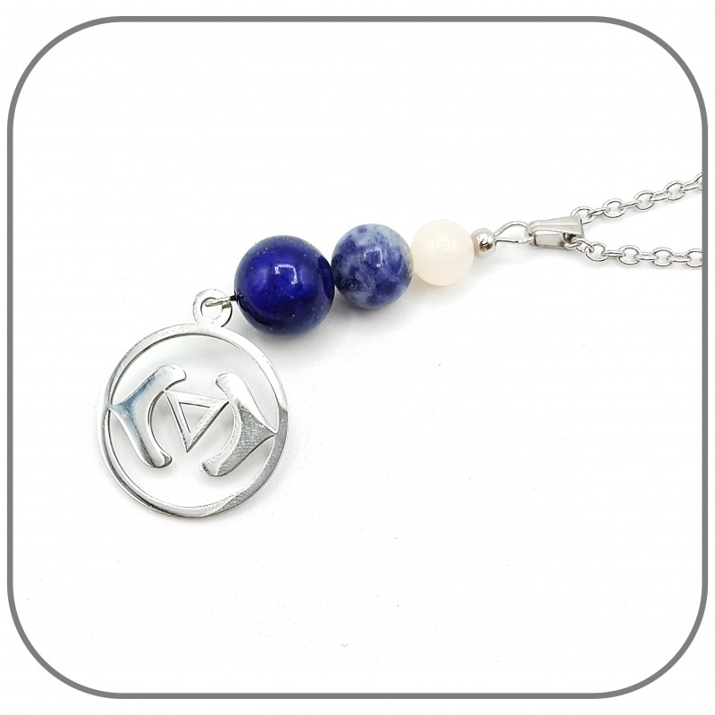 Bracelet réglable raffiné cabochon facetté - bleu Satellite Bracelet réglable raffiné cabochon facetté - bleu Satellite