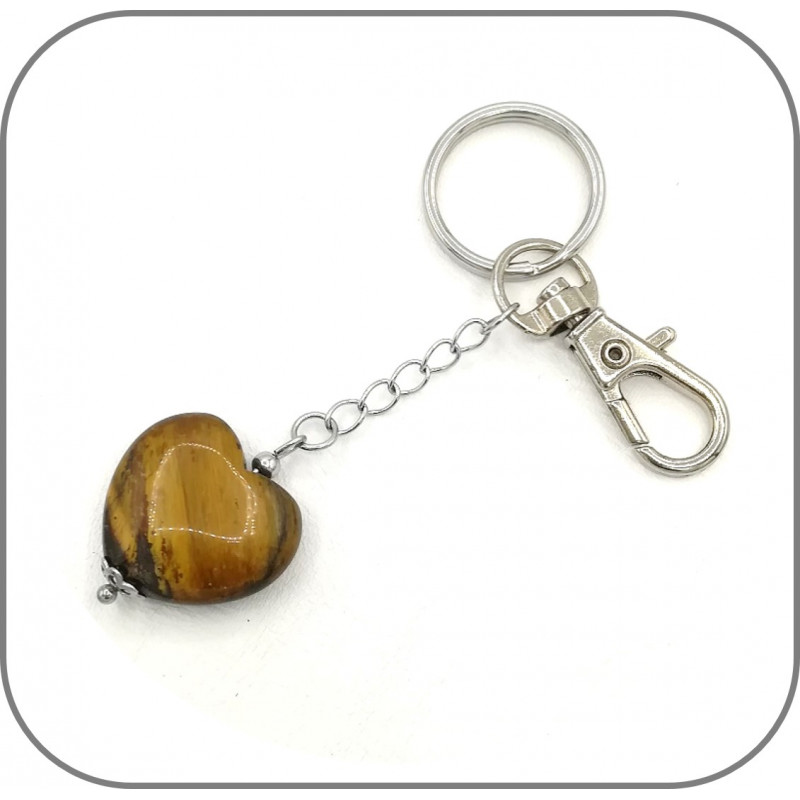 Porte-clés en pierres précieuses naturelles porte-clés pendentif