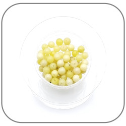 Jade jaune Pierre naturelle ronde 6mm Lot x60 perles