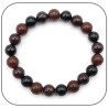 Bracelet Ancrage et Construction Grenat Tourmaline Aventurine pourpre Pierre naturelle 8mm